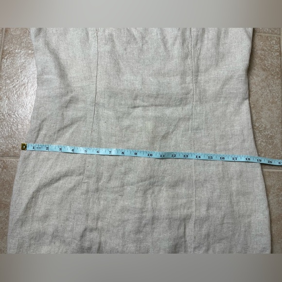 Old Navy Beige Linen Blend Mini Dress, Size Large Tall - Picture 8 of 11
